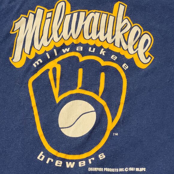 Vintage 1987 Champion Milwaukee Shirt XS 16x24 Single-Stitch - Picture 10 of 13